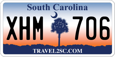 SC license plate XHM706