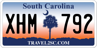 SC license plate XHM792