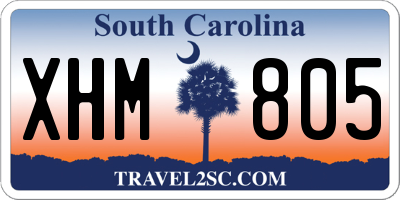 SC license plate XHM805