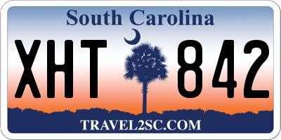 SC license plate XHT842