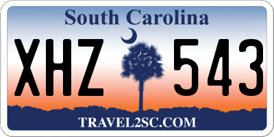 SC license plate XHZ543