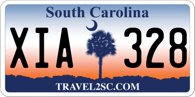 SC license plate XIA328