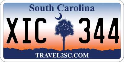 SC license plate XIC344