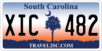 SC license plate XIC482