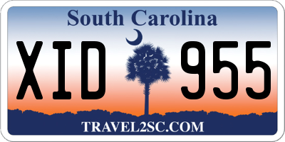 SC license plate XID955