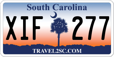 SC license plate XIF277