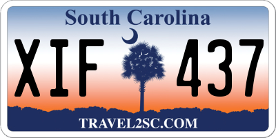 SC license plate XIF437