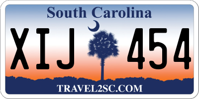SC license plate XIJ454