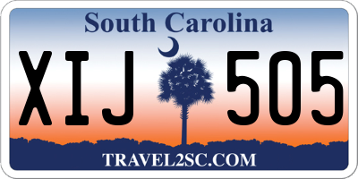 SC license plate XIJ505