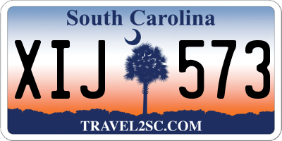 SC license plate XIJ573