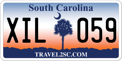 SC license plate XIL059