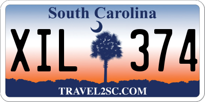 SC license plate XIL374