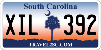 SC license plate XIL392