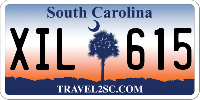 SC license plate XIL615