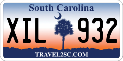 SC license plate XIL932