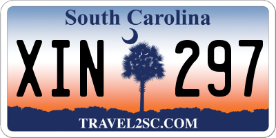 SC license plate XIN297