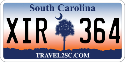 SC license plate XIR364