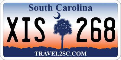 SC license plate XIS268