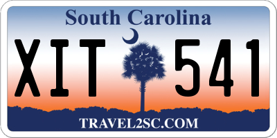 SC license plate XIT541