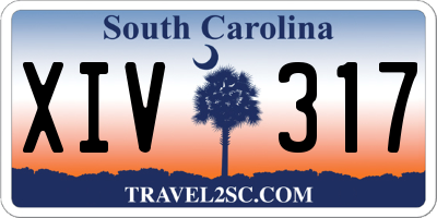 SC license plate XIV317