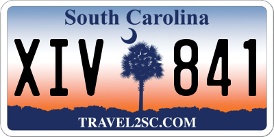 SC license plate XIV841
