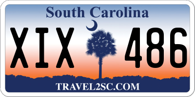 SC license plate XIX486
