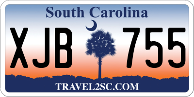 SC license plate XJB755