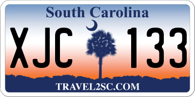 SC license plate XJC133