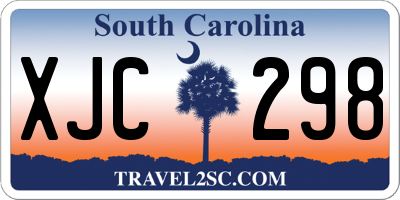 SC license plate XJC298