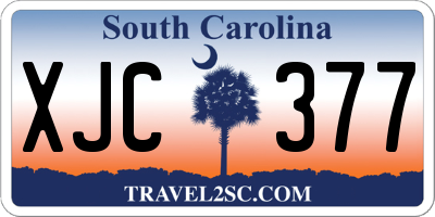 SC license plate XJC377