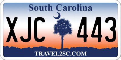 SC license plate XJC443