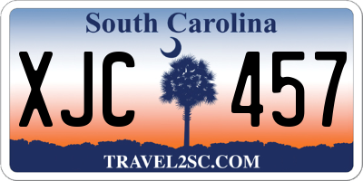 SC license plate XJC457