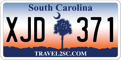 SC license plate XJD371