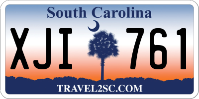 SC license plate XJI761