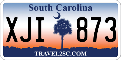 SC license plate XJI873