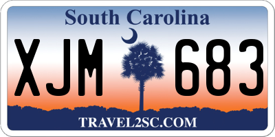 SC license plate XJM683