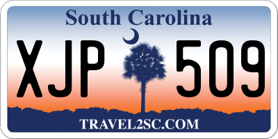 SC license plate XJP509