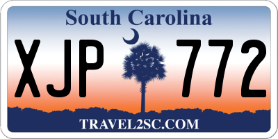 SC license plate XJP772