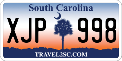 SC license plate XJP998