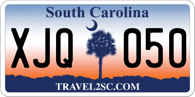 SC license plate XJQ050