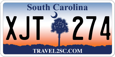 SC license plate XJT274