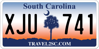 SC license plate XJU741
