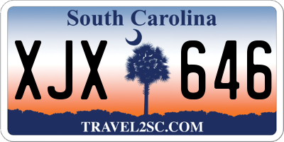 SC license plate XJX646