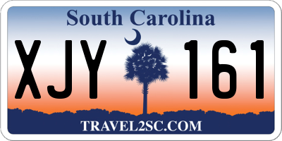 SC license plate XJY161