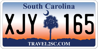 SC license plate XJY165