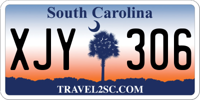 SC license plate XJY306