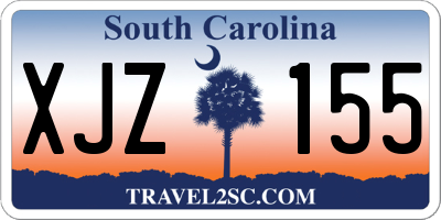 SC license plate XJZ155