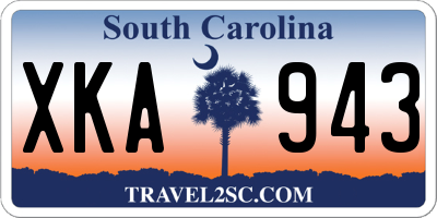SC license plate XKA943