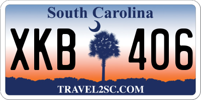 SC license plate XKB406