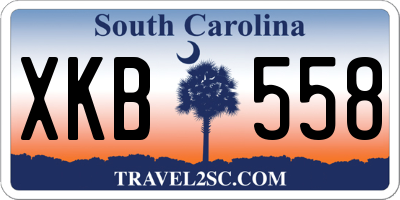 SC license plate XKB558
